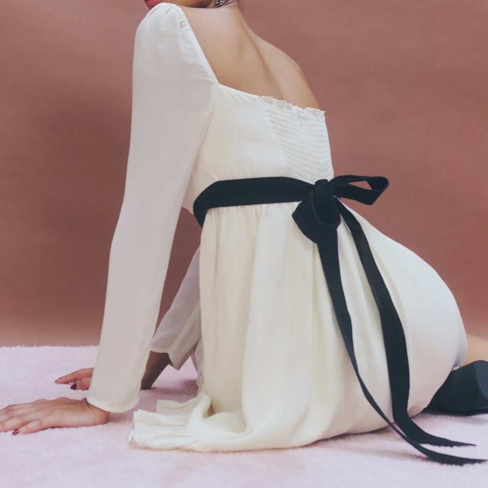 Reformation Silves Dress in Cream size 4